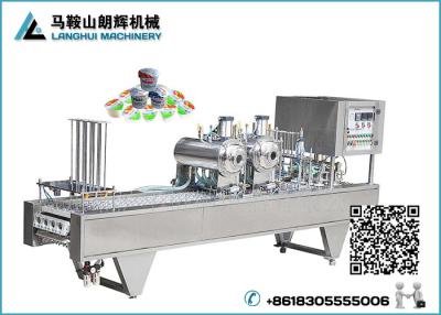 China Bebidas del ácido láctico | Máquina de relleno del lacre de la taza plástica de la leche en venta