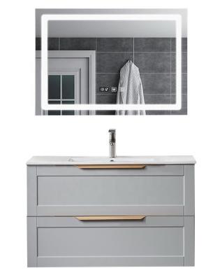 China Modern Nordic Modern Bathroom Furniture With LED Mirror for sale