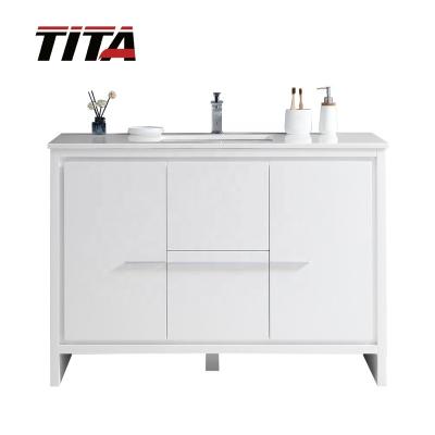 China 2020 modern modern bathroom vanity with artificial stone top for sale