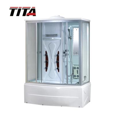 China With View Bathroom Portable Steam Shower Cabin With Massage Bathtub London-D for sale