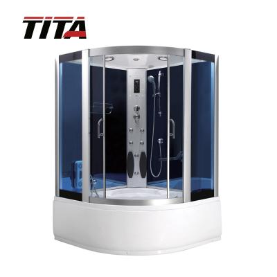 China With View Luxury Hydraulic Massage Steam Shower Cabin With Whirlpool Steam Bathtub Raymond-E for sale