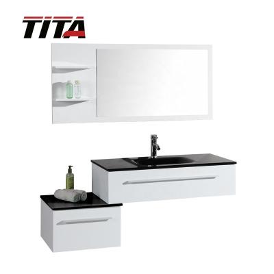 China Modern Hot Modern High Gloss Wood Bathroom Furniture T9014 for sale