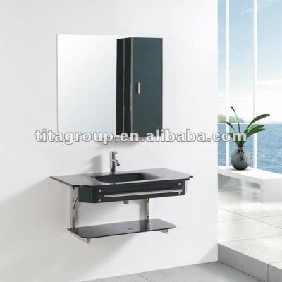 China Shampoo Sinks Bathroom Sink Base Glass Cabinet 7048 for sale