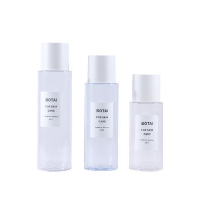 China Plastic Lotion Packaging Pet Cosmetics Skin Care Packing Facial Toner Lotion Bottle With Flip On Cap 150ml 200ml 240ml for sale