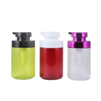 China Fat Bottle 500ml Cosmetics PET Conditioner Bottle Shower Gel Plastic Bottle With Lotion Pump OEM/ODM for sale