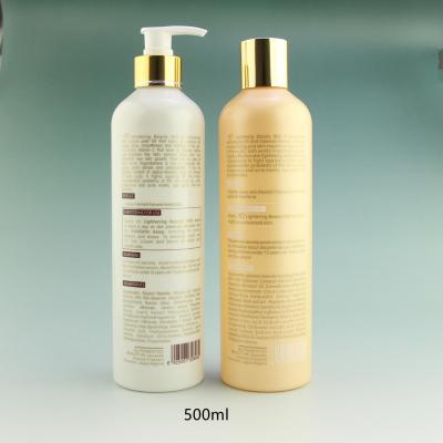 China BEAUTY PACKAGING custom wholesale high quality 500ml cosmetic food grade cosmetic PET shampoo shower gel plastic bottle with pump for sale