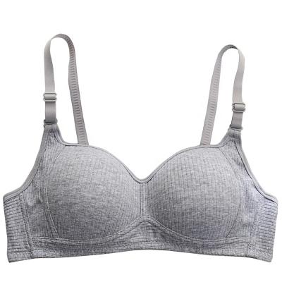 China 2021 high quality cheap bras from Chinese factory cotton young girls bra womens wholesale one piece ladies student underwear NEW for sale