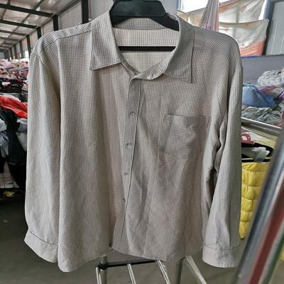 China Mixed second hand wholesale cheap clothing factory second hand comfortable men's shirt used men's clothing in china for sale