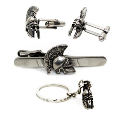 China HIBOS Brass Tie Rod Plating Cuff Links Link Clips Set for sale