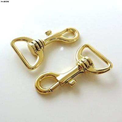 China HIBOS Metal D-Clip Strap Connectors Swivel Metal Dog Snap Hook For Bag Hardware for sale