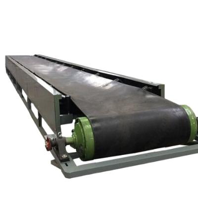 China Heat Resistant Mini Pvc Conveyor Belt Portable Rubber Cement Sand Flat Belt Conveyor for sale