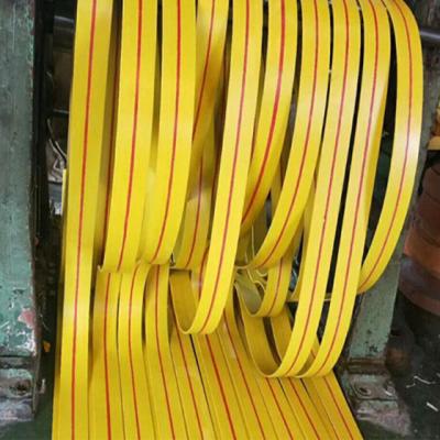 China Factory 32oz Cotton Yellow Canvas Belt Rubber Flat Transmission Belts for sale