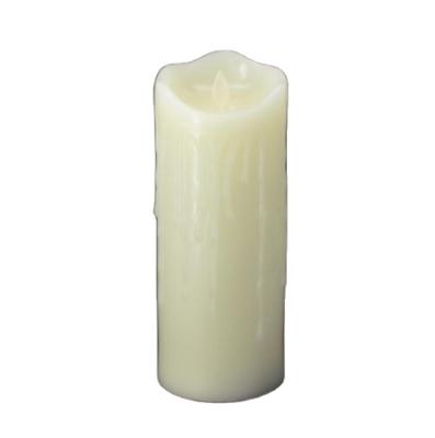 China Birthdays Flameless Warm Light Led Candle Teardrop Wave Shaped for sale