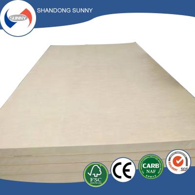 China Plain MDF Moisture Proof Board / MDF / White Melamine Laminated MDF Price for sale