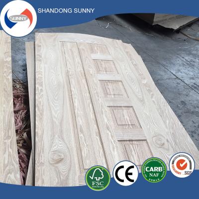 China Modern 2.5mm thickness hdf wood veneer door skin for sale