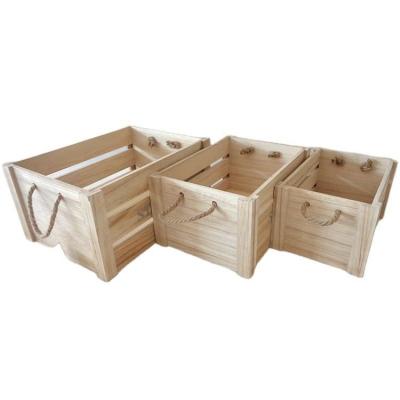 China Wholesale Europe Antique Vintage Recycled Wooden Vegetable Fruit Crates Wooden Box Old Fruit Wooden Crates For Sale for sale