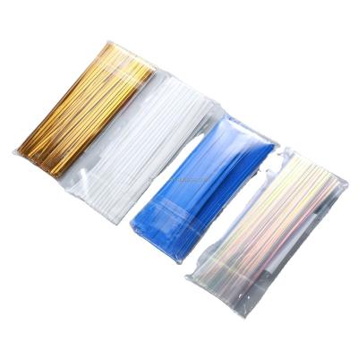 China Metallic Food Twist Ties For Bread Candy Gift Bags, Party Cello, Cake Pops for sale