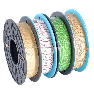 China Food Name, Logo, Slogan Printed Wire Paper Twist Tie Single Spool For Bakery Shop, Groceries, Bread Bags for sale