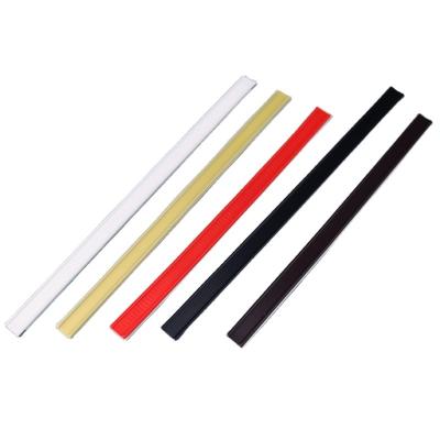 China 2022 Custom Food Tin Tie Black Plastic Galvanized Iron Wire For Coffee Bags Sealing for sale