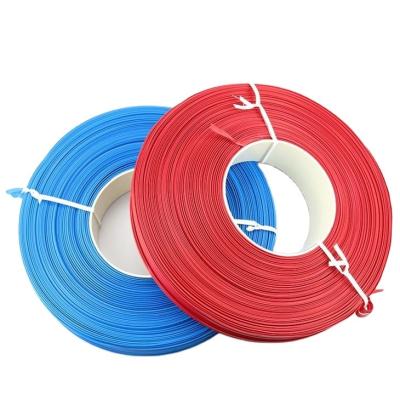 China Manufacturer wire material twist tie wrapping double price chinese cheap plastic staples bands spool clipband red blue for sale