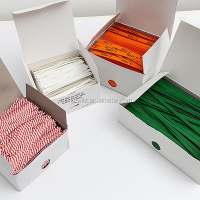 China Waste Factory Color Size Supplier Customized Precut Paper Twist Tie for sale