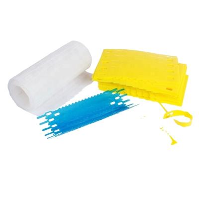 China Food Factory Supplier High Temperature Resistance PE Plastic Reusable Fish Bone Ties for sale