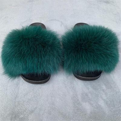 China Fashion Trend Fur Slides Slippers Fur Slides And Bag Fur High Quality Slippers for sale