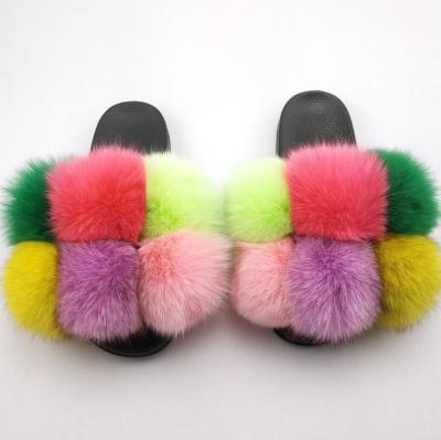 China Fashion Trend Manufacturer Designer Professional Fur Slides Real Mink Fur Slides Wholesale Real Mink Fur Slides for sale