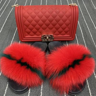 China Best Price Trend Fashion Real Kids Fur Slipper Wholesale Real Fur Slipper Kids Fur Slides Hot Selling Set for sale