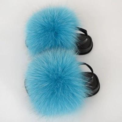 China Latest Fashion Trend Design Custom Fur Slides Luxury Kids Fur Slides Fur Kids Slides for sale