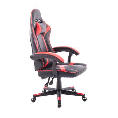 China Red and Black (Waist) High-Back Ergonomic Racing Chair PU Adjustable High Quality Leather Gaming PC Seat Gamer Chair for sale