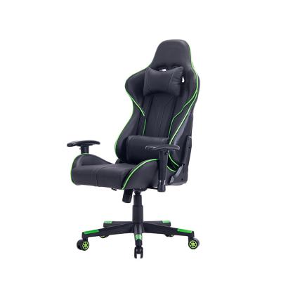 China Modern Economical PU Casters Gamer Chair Recliner Perfect Spinning Racing Rocker Racing Gaming Chair for sale