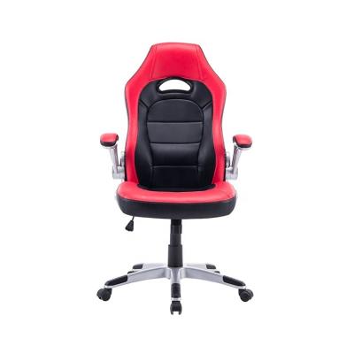 China Rotation Racing Style Design PU Leather Bucket Seat Computer Gaming Chair With Massage Lumbar Support for sale