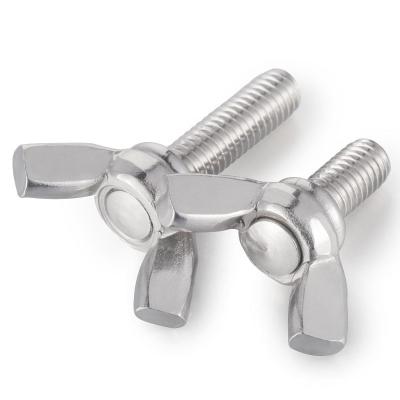 China M3M4M5M6M8 304 Stainless Steel Thumb Screw Claw Ingot Hand Flat Screw Bolt for sale