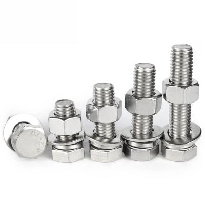 China Heavy industry manufacturers wholesale stainless steel fastener bolts and nuts M5 M6 M 8M12M16 M20 for sale