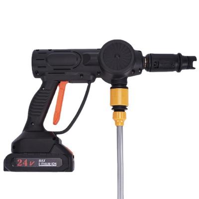 China China-chic New 24V Lithium Battery 200W Water Spray Gun Car Wash Foam Gun Portable Cordless High Pressure Pressure Washer Car Wash for sale