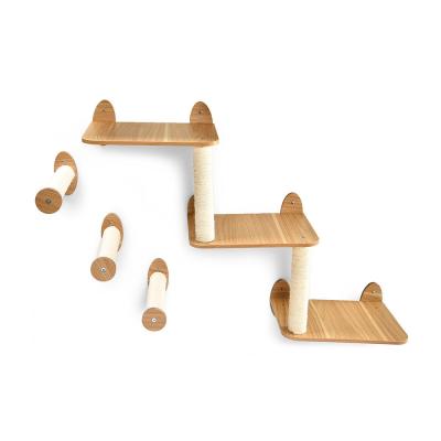 Chine Mur en bois Cat Climbing Shelves de meubles modernes disponibles d'animal familier d'OEM à vendre