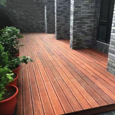 Chine Plancher en bois de bambou tissé à fils carbonisés à vendre