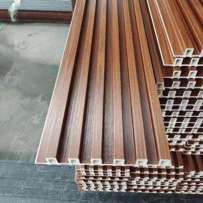 China Alternatieve panelen van hout WPC Fluted Wandpaneel 3D PVC Wandpaneel Te koop