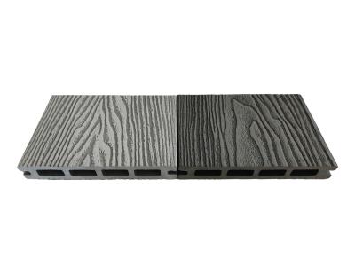 China Outdoor Wood Plastic composite Decking wood flooring 3D embossed WPC flooring composite deck for sale