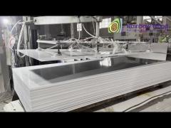 Production line video finished product automatic stacking