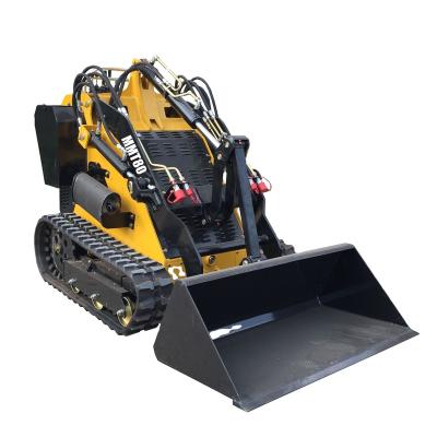 China Building Material Mini Ox Wheel Tracked Skid Loaders LTMG 500kg 700kg 850kg 950kg Loader Skid Ox Loaders With Bucket Mixer Attachment for sale