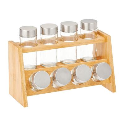 China Wholesale Universal 2 Tier Bamboo Pantry Shelf Organizer Storage Spice Holder Rack for sale