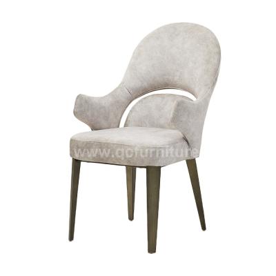 China European Wholesale Bronze Metal Velvet Fabric Dining Chair Velvet Fabric Furniture Luxury Dining Chair for sale