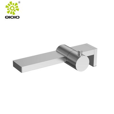 China QIOIO New Design 304 Stainless Steel Modern Wall Mounted Bathroom Hidden Basin Mixer Tap for sale