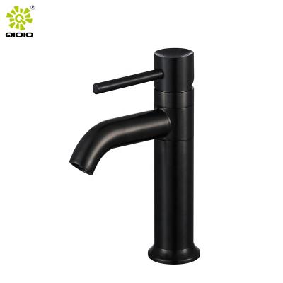 China New Faucet Series Metered 304 Stainless Steel Hot And Cold Basin Bathroom Mixer Tap Delicate And Simple for sale