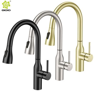 China Sense Faucets Guangdong Kaiping Smart Faucet Touch Sensor Pull Down Two Functions Deck Mounted Kitchen Sink Faucet for sale