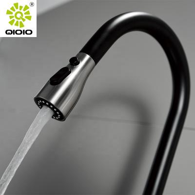 China CUPC modern black kitchen faucet 304 stainless steel hot&cold mixed pull down sink kitchen faucet for sale