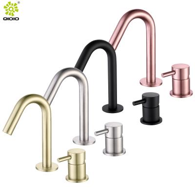 China Metered Faucets Kaiping Factory Direct Hot - Selling 304 Stainless Steel Hot And Cold Concealed Bathroom Basin Faucet for sale