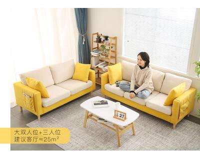 China Small living room sofa bedroom apartment sofa massage small clothing store bachelor sofa single double chair rental fabric for sale